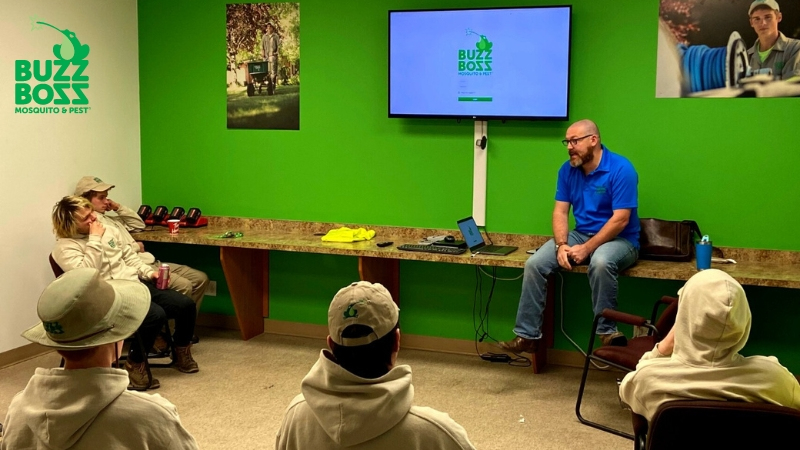 Buzz Boss employees receiving training