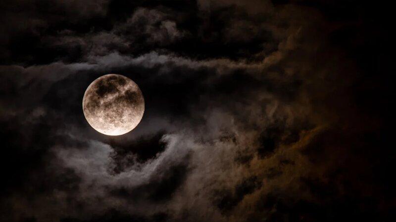 Full Moon Cloudy Night